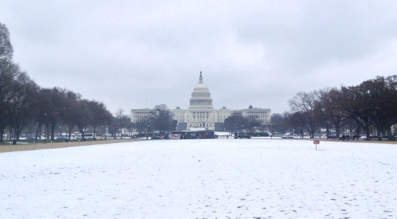 Capitol in the snow