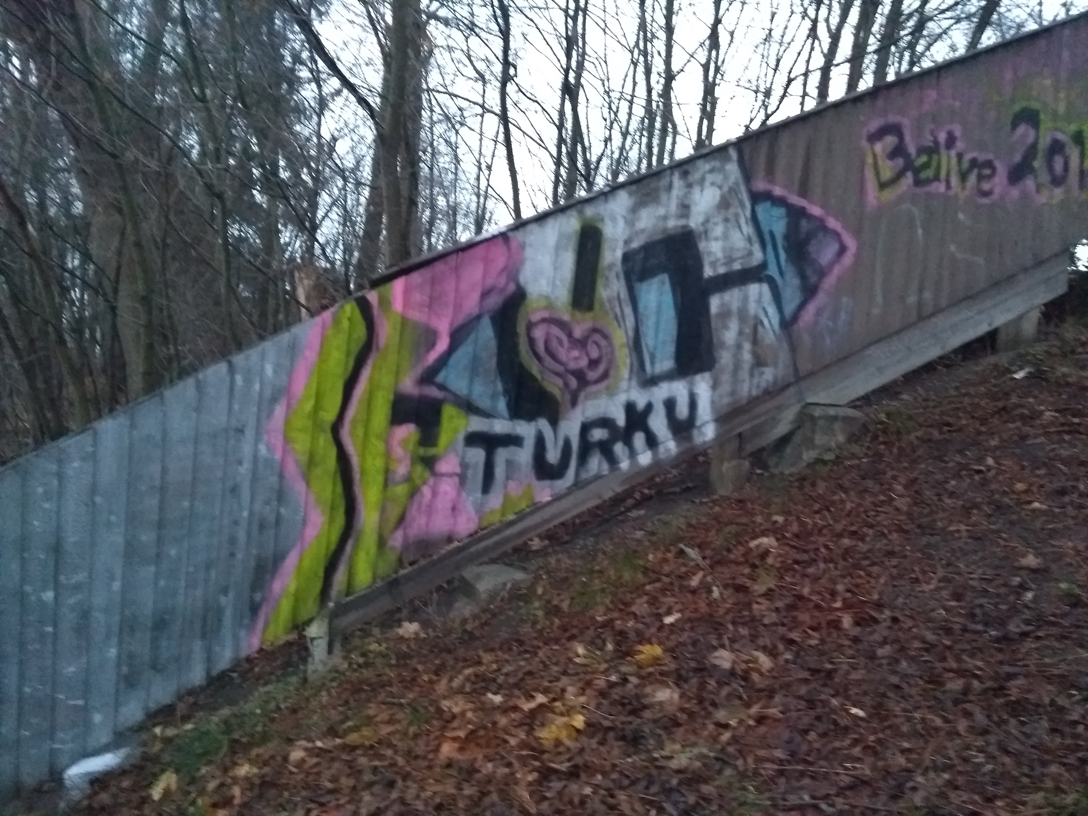 Graffito with name of the city, Turku