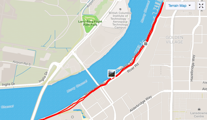 Richmond Olympic parkrun route