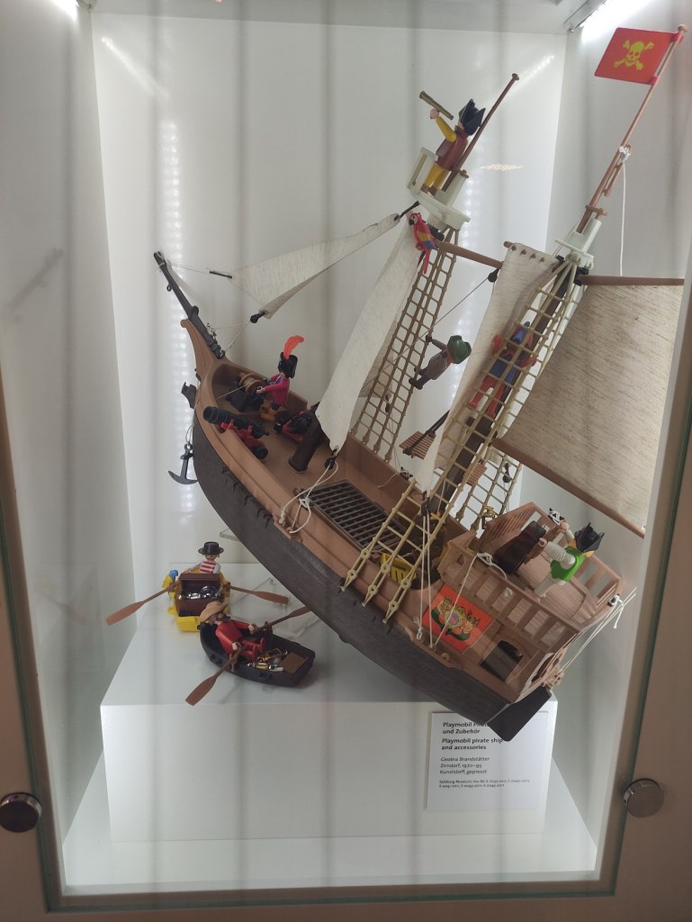 Playmobil pirate ship in the museum